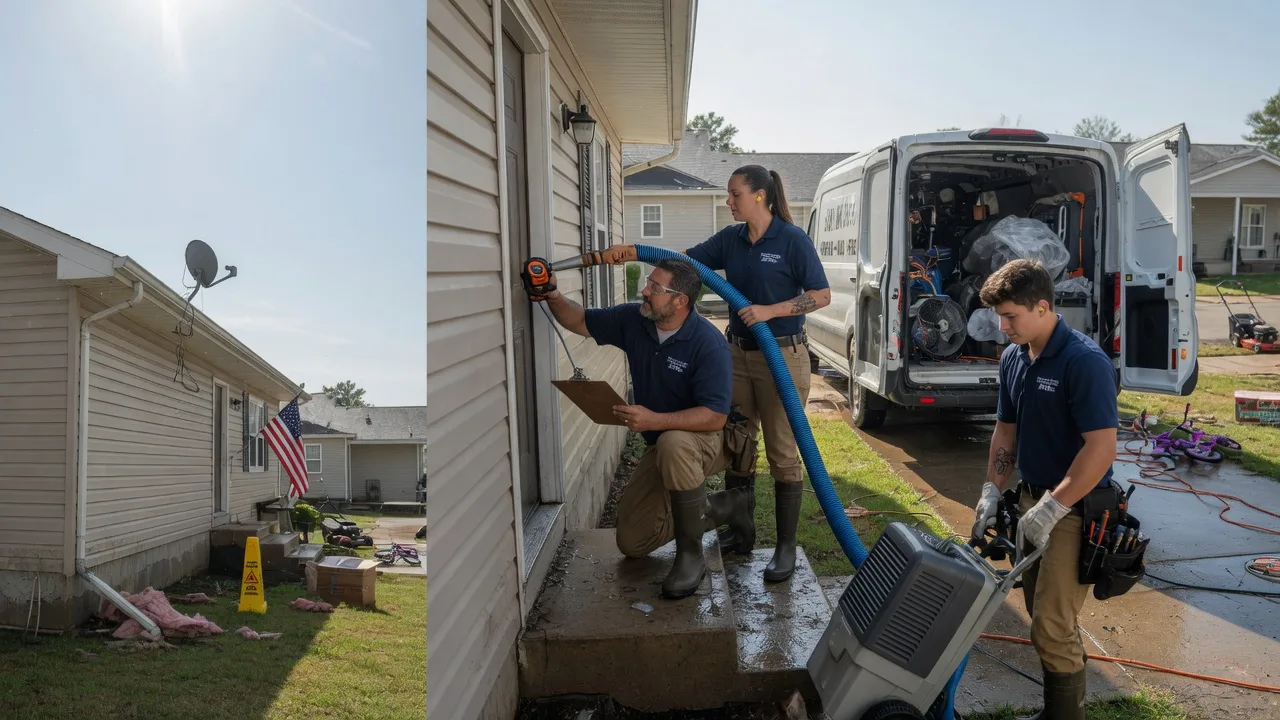 Ceiling Water Damage Restoration in Lowell, AR near me